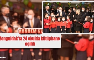 Zonguldak'ta 24 okulda kütüphane açıldı
