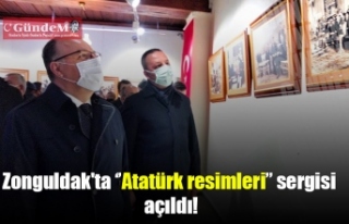 Zonguldak'ta ''Atatürk resimleri"...