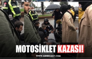 MOTOSİKLET KAZASI!