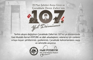Başkan Posbıyık'ın 18 Mart Çanakkale Şehitleri...