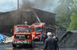 Kömür işletme tesisinde yangın