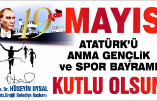 Belediye başkanı Hüseyin Uysalın 19 Mayıs mesajı