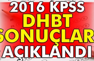 KPSS DHBT sonuçları açıklandı..