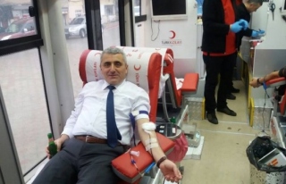 Gülüç halkından kan bağışı kampanyasına yoğun...
