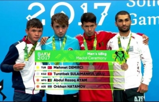 Azerbaycan'da altın madalya kazandı