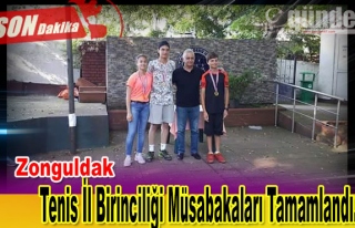 Zonguldak; Tenis İl Birinciliği Müsabakaları Tamamlandı.
