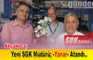 Yeni SGK Müdürü Gazi Yanar göreve başladı.