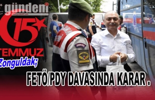 Zonguldak'taki  FETÖ/PDY Davasında Karar.