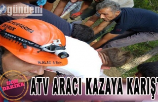 Zonguldak'ta ATV Araci Kazaya Karıştı