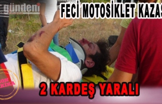 Ereğli'de Feci Motosiklet kazası 2 Kardeş Yaralı