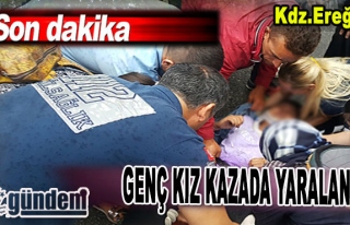 Ereğli'de Genç Kız Kazada Yaralandı