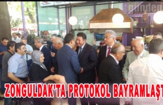 Zonguldak'ta protokol bayramlaştı