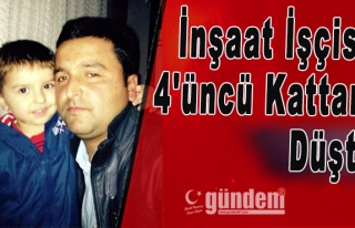 Zonguldak'ta İnşaat İşçisi 4'üncü Kattan Düştü