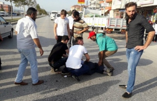 Düzce'de otomobilin çarptığı yaya yaralandı