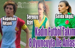 Kadın Futbol Takımı 8 oyuncuyla ile anlaştı
