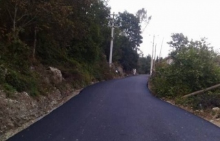 Sarıyayla köyü asfalt çalışması tamamlandı
