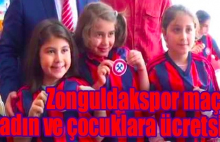 Zonguldakspor maçı kadın ve çocuklara ücretsiz