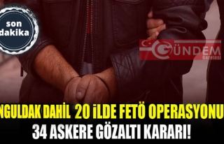 Zonguldak dahil 20 ilde FETÖ operasyonu!