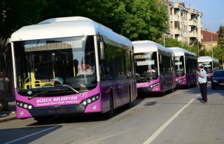 Düzce'de otobüs güzergahları yeniden düzenlendi