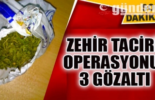 Zonguldak'ta Zehir Taciri Operasyonu: 3 Gözaltı