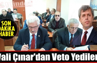 Vali Çınar'dan Veto Yediler!