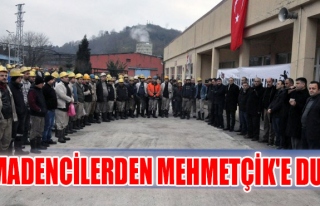 Madencilerden Mehmetçik'e dua