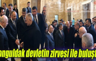 Zonguldak devletin zirvesi ile buluştu