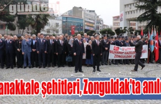 Çanakkale şehitleri, Zonguldak'ta anıldı