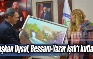 Başkan Uysal, Ressam-Yazar Işık'ı kutladı