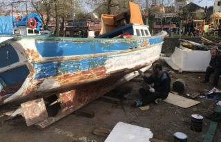 Balıkçılar tekneleri onarmaya başladı