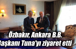 Özbakır, Ankara B.B. Başkanı Tuna'yı ziyaret...