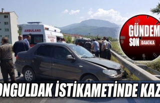 Zonguldak istikametinde kaza: 1 yaralı