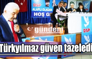 Başkan Türkyılmaz güven tazeledi