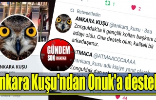 Ankara Kuşu'ndan Onuk'a destek!