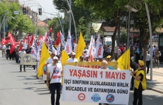 Düzce'de 1 Mayıs işçi bayramı kutlandı