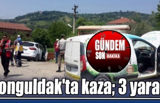 Zonguldak'ta kaza; 3 yaralı