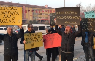 Karabük'te esnafların yol protestosu