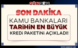 Son dakika: Kamu bankalarından tarihin en büyük kredi paketi!