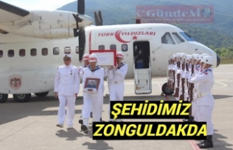 Şehit Uzman Çavuş Fatih Özkaya'nın Naaşı Zonguldak'ta!