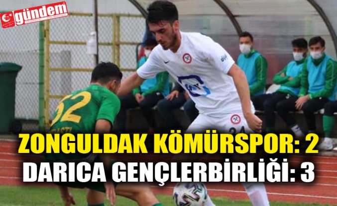 Zonguldak Kömürspor: 2 - Darıca Gençlerbirliği: 3