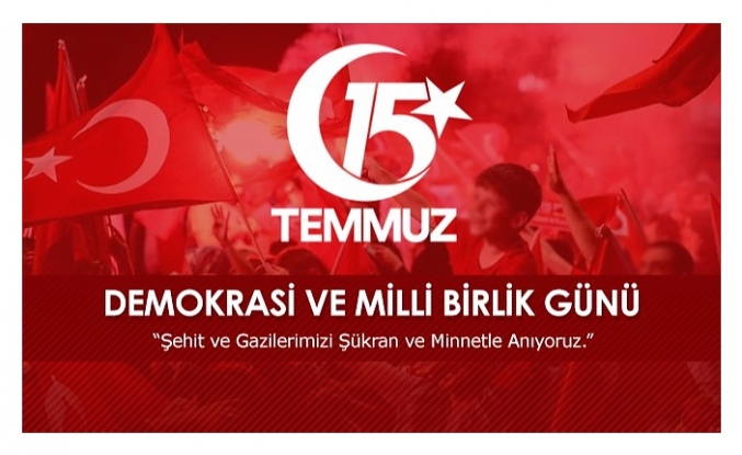 Kaymakam Mehmet Yapıcı, 15 Temmuz Demokrasi ve Milli Birlik Günü dolayısıyla mesaj yayımladı.
